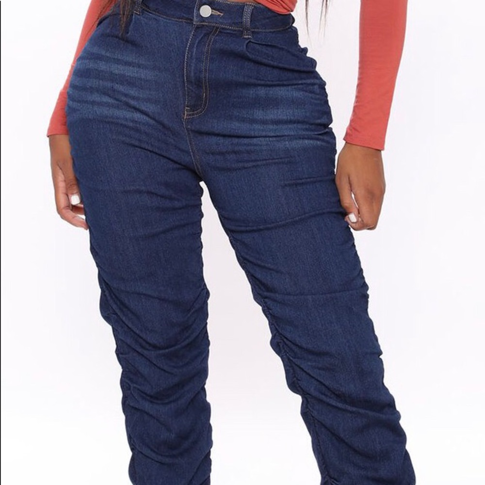 Got My future Stacked Jeans (Fashion Nova)